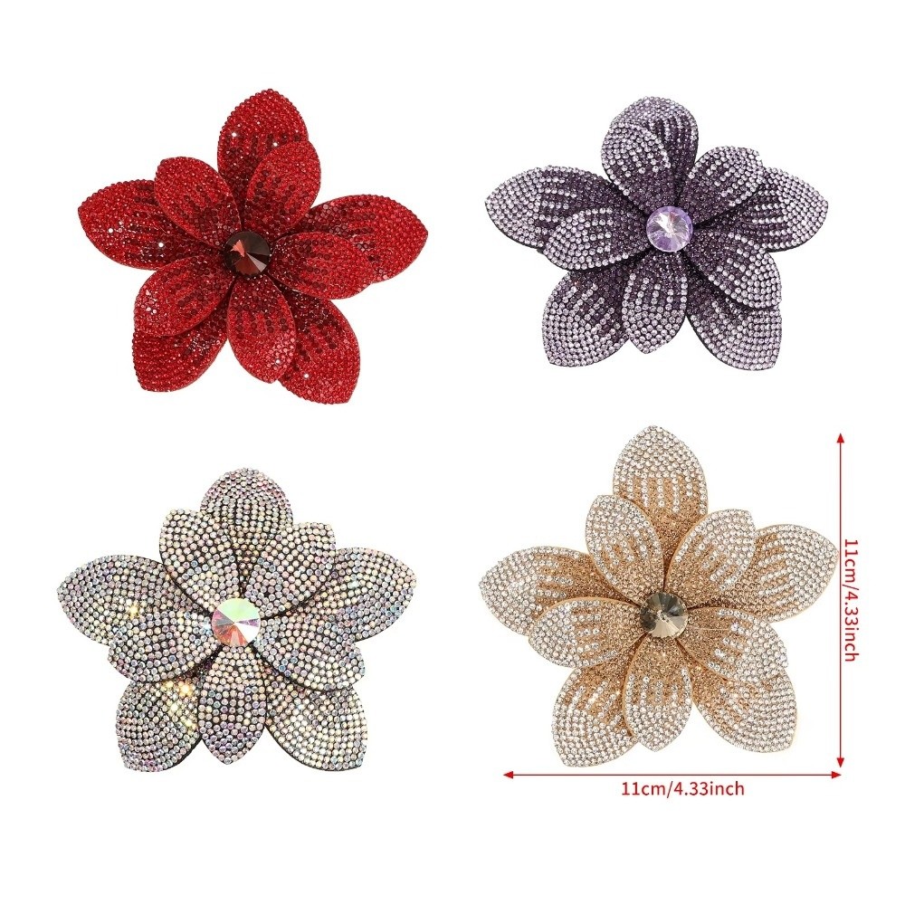 Sweet Large Hair Clip Barrettes Double-layer Flower Hair Clip Headwear Spring Clips Girl