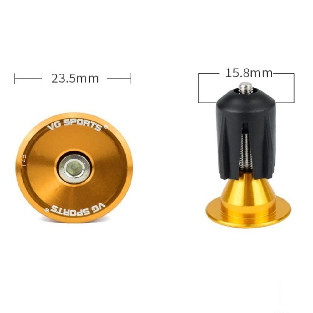 Pair of Bicycle Accessories Expansion Bicycle Handlebar Plugs MTB Aluminum Alloy Bike Handlebar End Plugs Durable Lightweight Handle Bar End Cap Road Mountain Bike