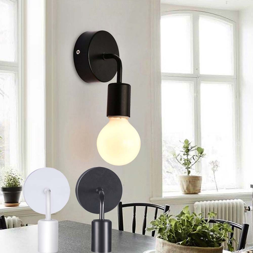 E27 Vintage Indoor Bedside Loft Lighting Light Fixture Lamp Base Wall Lamp Sconce Home Decoration