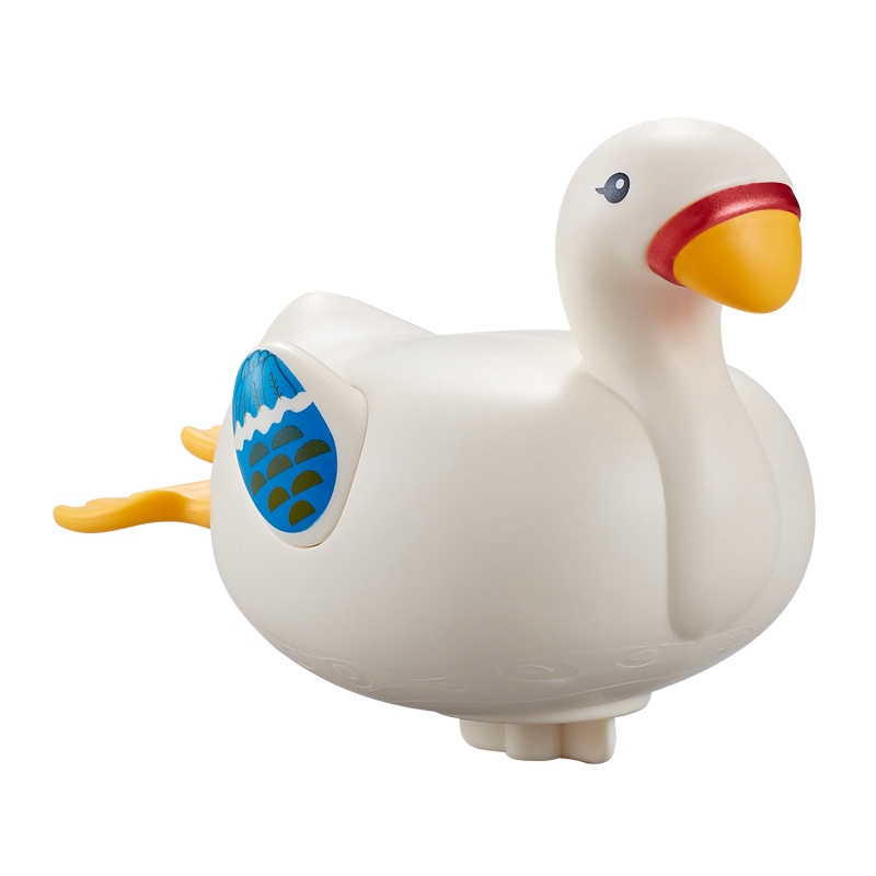 【Innovative design】Baby Cartoon Bath Toys Clockwork Swimming Pool White Cute Goose Tortoise Classic Water Toy Infant Kids Beach Bathtub Toy