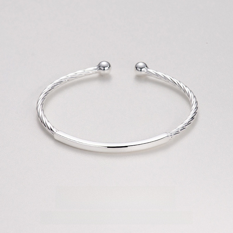 【Mega Sale】Chenxi fashion bracelet women's opening adjustable twist square light strip for girlfriends gift ring