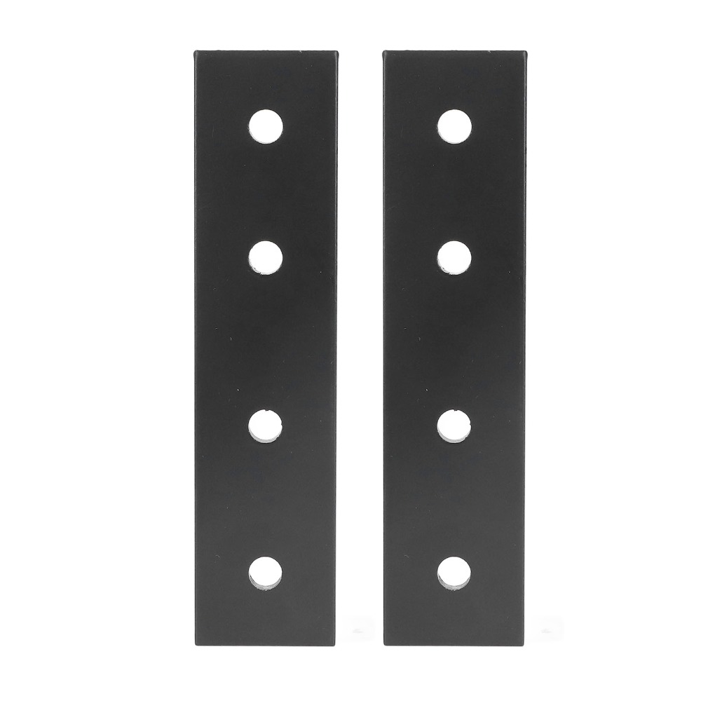 2Pcs Fasteners Aluminum Alloy Connecting Plates Flat Straight 4 Hole Flat Straight Brackets Metal Fastener Accessories Machinery Connection