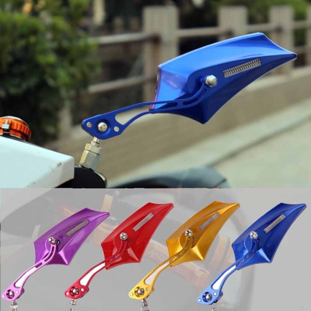 Versatile HD Glass Motorcycle Rearview Mirror Adjustable Universal Blind Spot Convex Mirror Wide Angle Safety Side Rear Mirror Parking Auxiliary