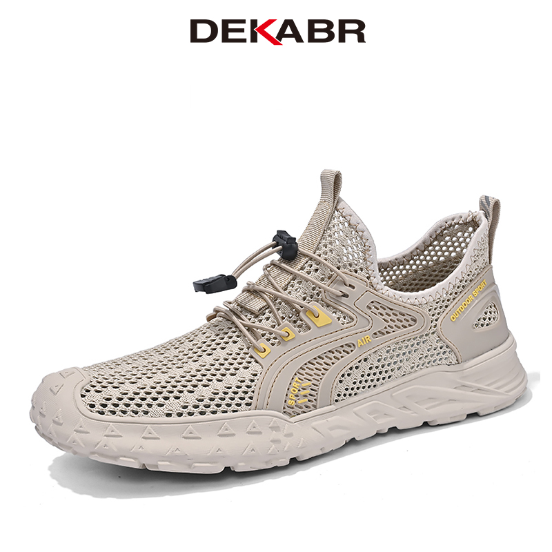 DEKABR New Summer Casual Shoes Men Trendy Comfortable Breathable Mesh Fashion Men Shoes Size 38-46
