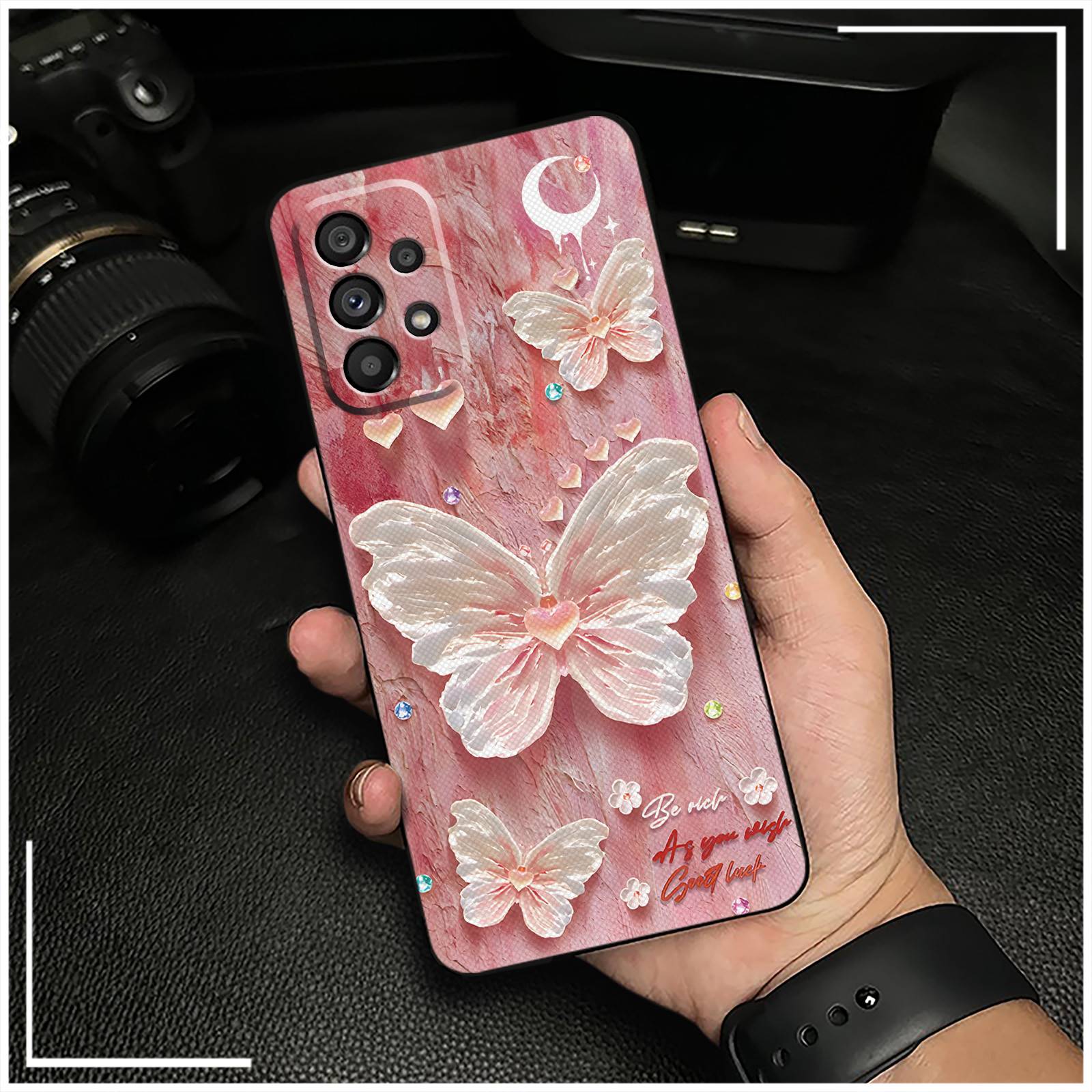 Graffiti flower Phone Case For Samsung Galaxy A73 5G/SM-A736B TPU Full wrap Protective Shockproof Cute Anti-knock