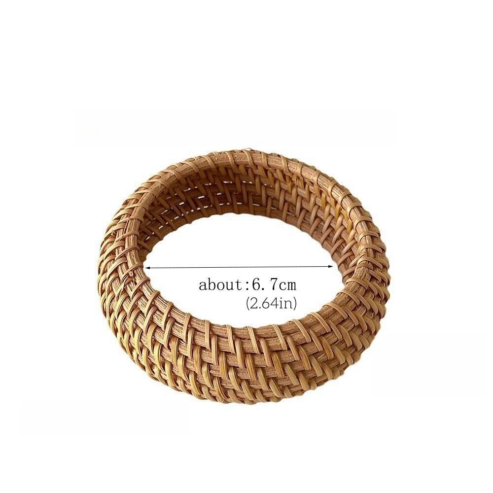 Creative Simple Woven Bracelet Classic Bird Nest Shape Ethnic Style Bangle Hand Jewelry Vintage Bohemian Braided Bracelet Vacation