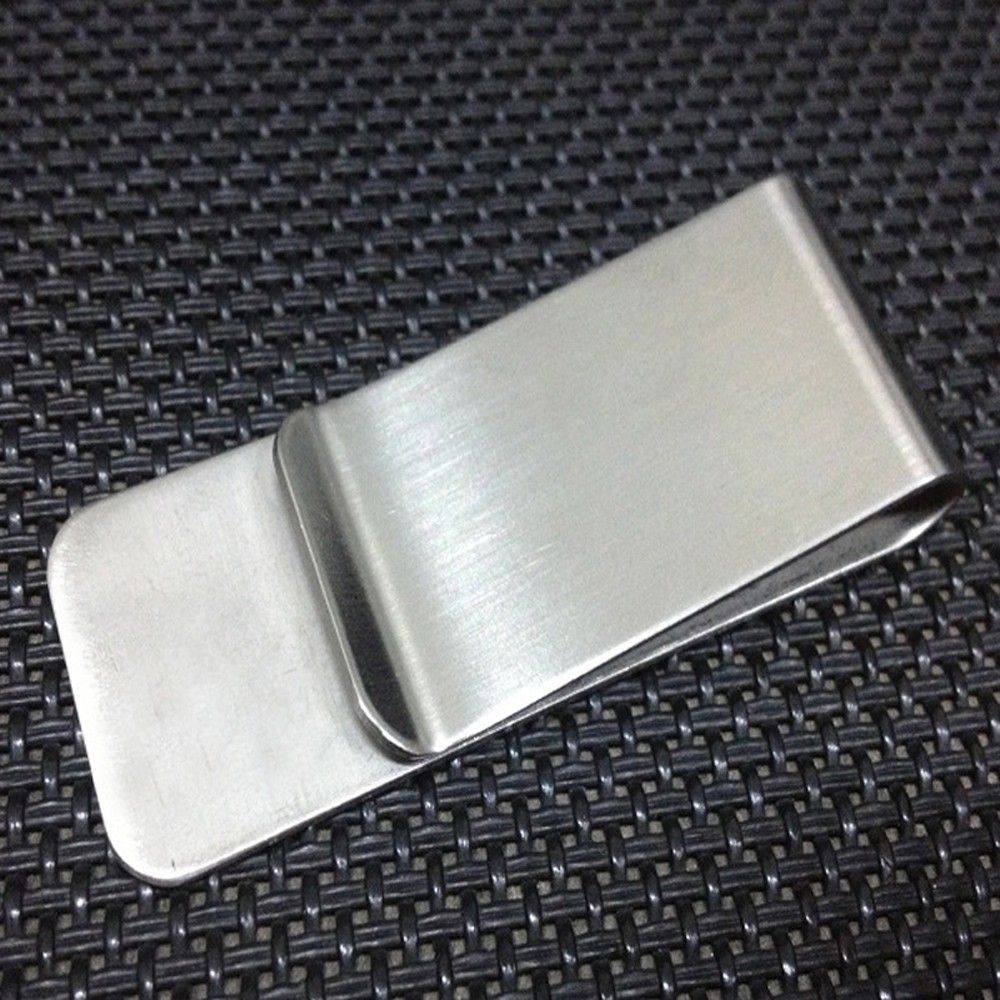 High Quality Convenient Credit Card ID Clip Metal Clip Slim Pocket Stainless Steel Wallet Cash Clamp Men Purse Money Clip