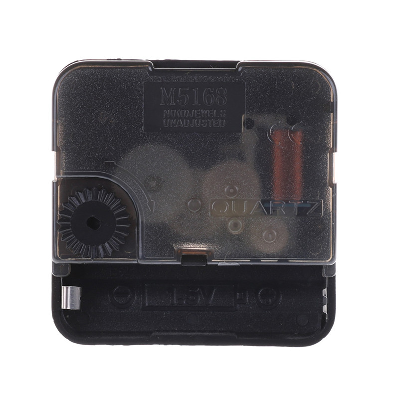 【New design】1PCS Long Thread Quiet Mute Quartz Clock Movement Mechanism DIY Repair Tool Part Black 15mm