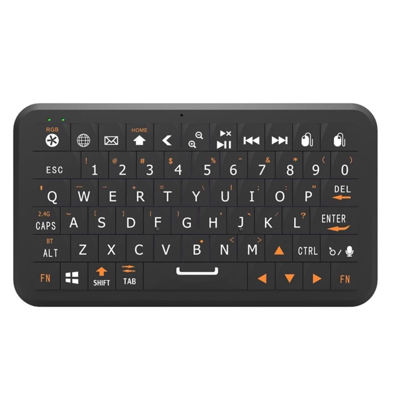 Mini Bluetooth Keyboard Mini WIreless Bluetooth Keyboard 2.4G/5.0G Dual Mode Gyroscopic Motion Mouse, RGB Backlight for Win/IOS/Android