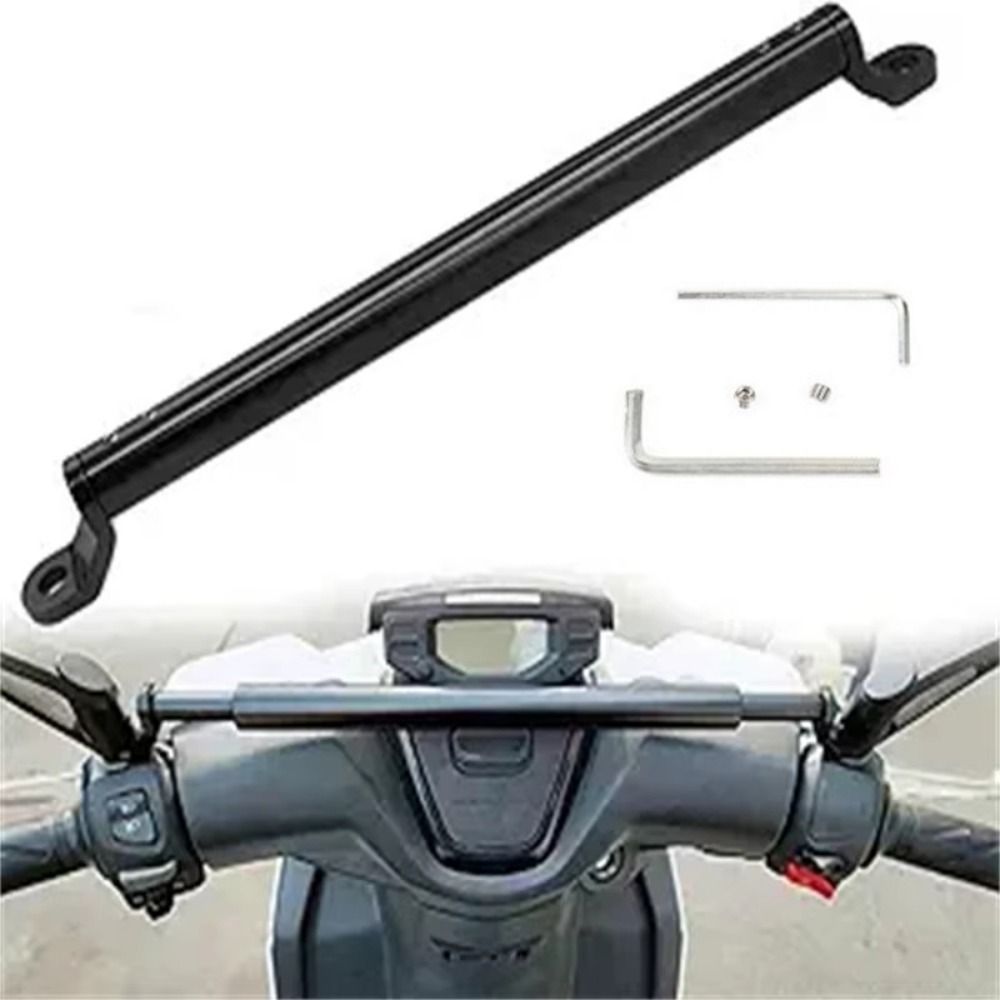 Thicken Universal Motorcycle Balance Bar Adjustable Short/Heighten Motorcycle Aluminum Alloy Extension Waterproof Reinforced Modified Handlebar Bracket Mobile Phone Stand