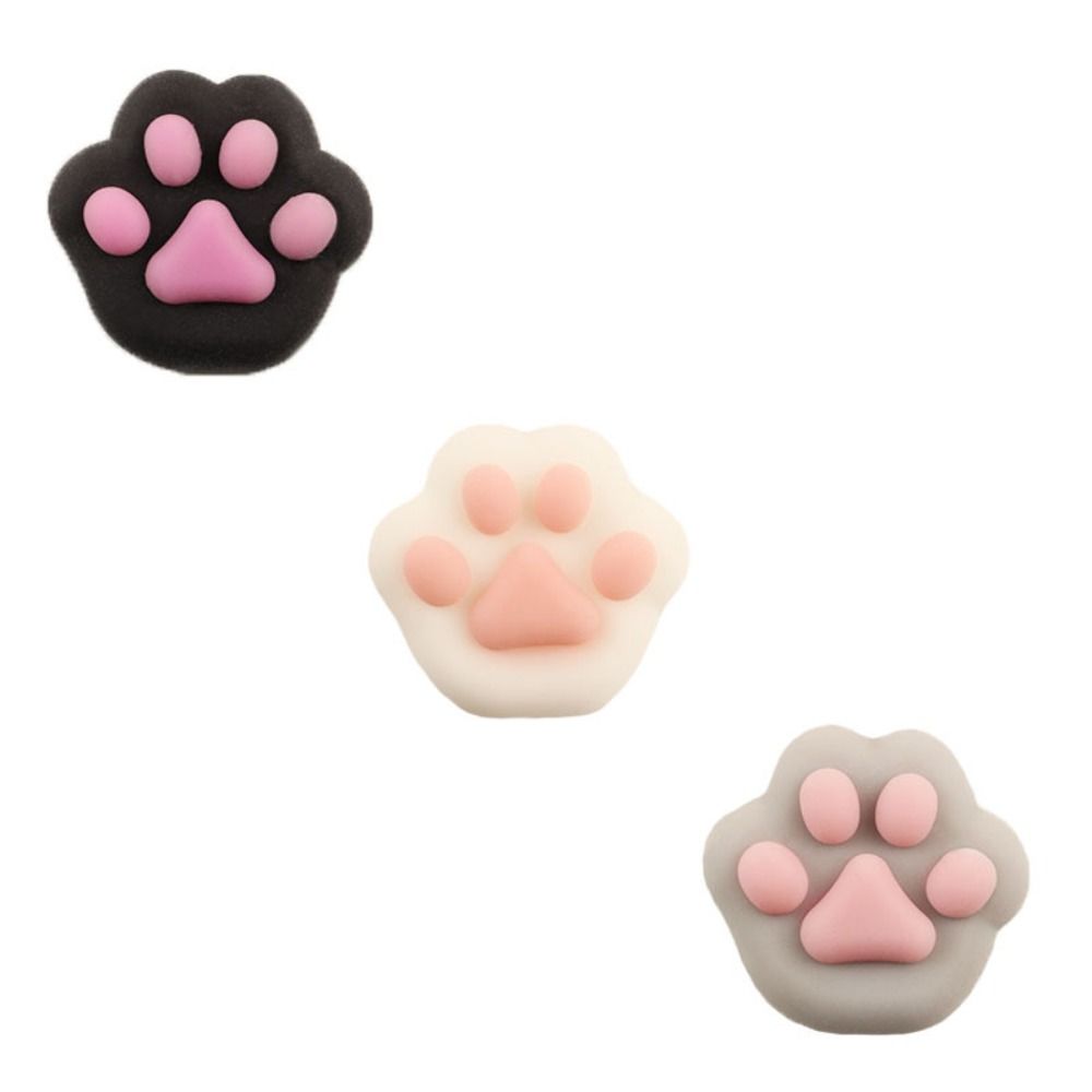 Cute Sensory Toy Mini Cat Paw Squeeze Toy Silicone Fidget Toy Cartoon Fidget Toy 3D TPR Pinch Decompression Toy Children