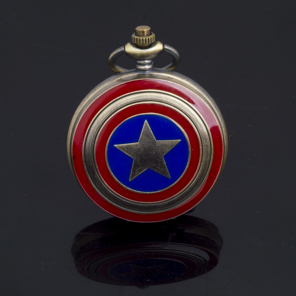 【New arrival】Bosiya Retro Flip-Open Pocket Watch with Cartoon Anime Design for Children - Hot Selling Trending Product with Decoupage Antique Necklace Watch