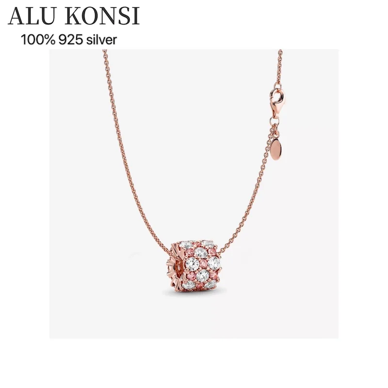 Yuanyan high quality 100% 925 Sterling Silver Fit Original pan necklace For Women temperament luxury DIY Jewelry wedding gift