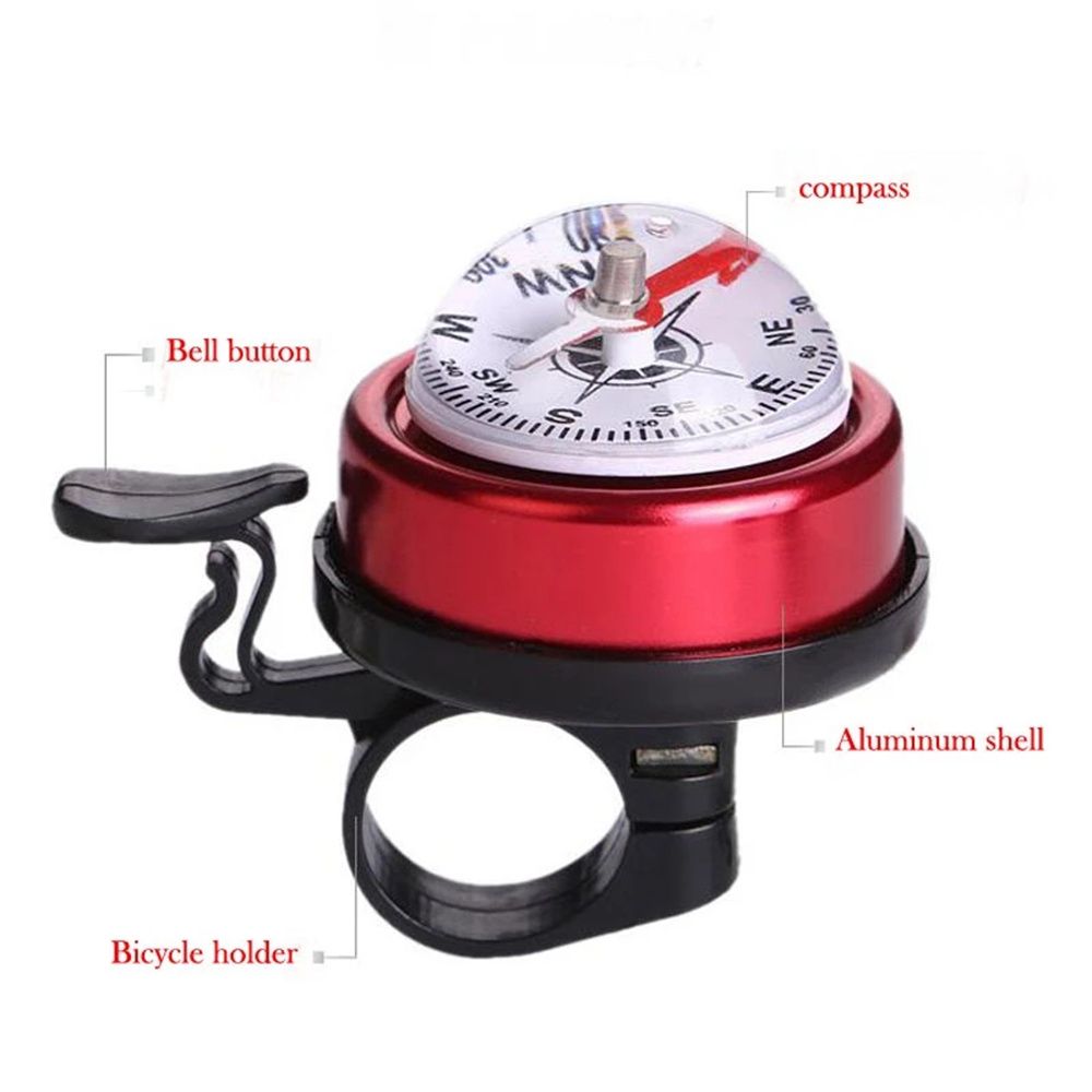 Safety Drive Accessories Decoration Cycling Bell Alarm Road Bike Bicycle Ring Bell Bike Compass Cycling Bike Horn Handlebar Compass Bicycle Bell