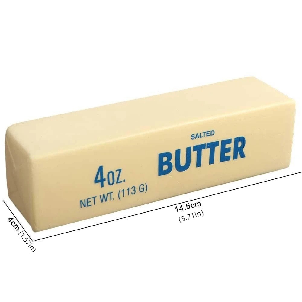 Portable Anti Stress Soft Slow Rebound Butter Stick Sensory Release Hand Butter Stick Squeezing Toy Stretch Relax Gift Realistic Butter Sticks Children
