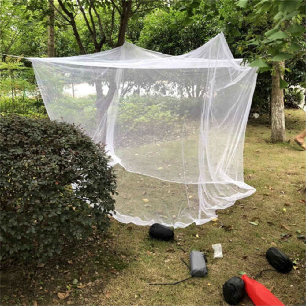 White Large Indoor Outdoor Travel Hiking Insect Tent Tents Mosquito Net Netting