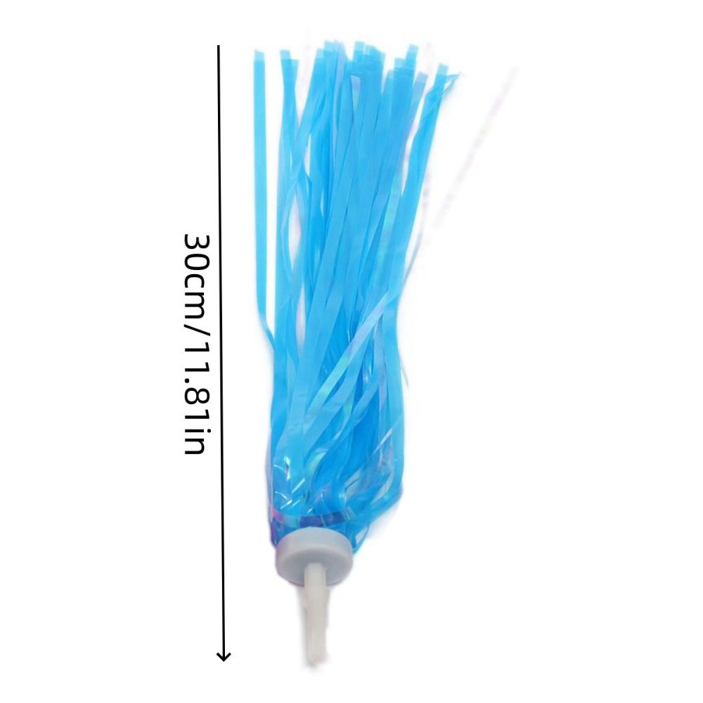 Pink Blue Decor Ribbon Kids Bike Tassels Multicolor Princess Bicycle Handlebar Tassels Sparkly Cute Girls Bicycle Streamers Children