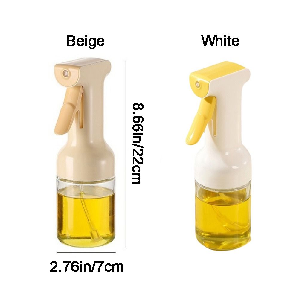 Practical 300ML Atomized Oil Spray Glass Adjustable Oil Mister Leak-Proof Press Cooking Spray Bottle Air Fryer