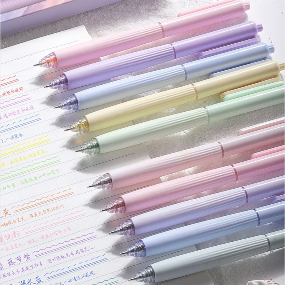 5 pcs Funny Press Press Color Ballpoint Pen Multifunction ABS Student Writing Pen Cartoon Sign Pen Gel Pen School Home