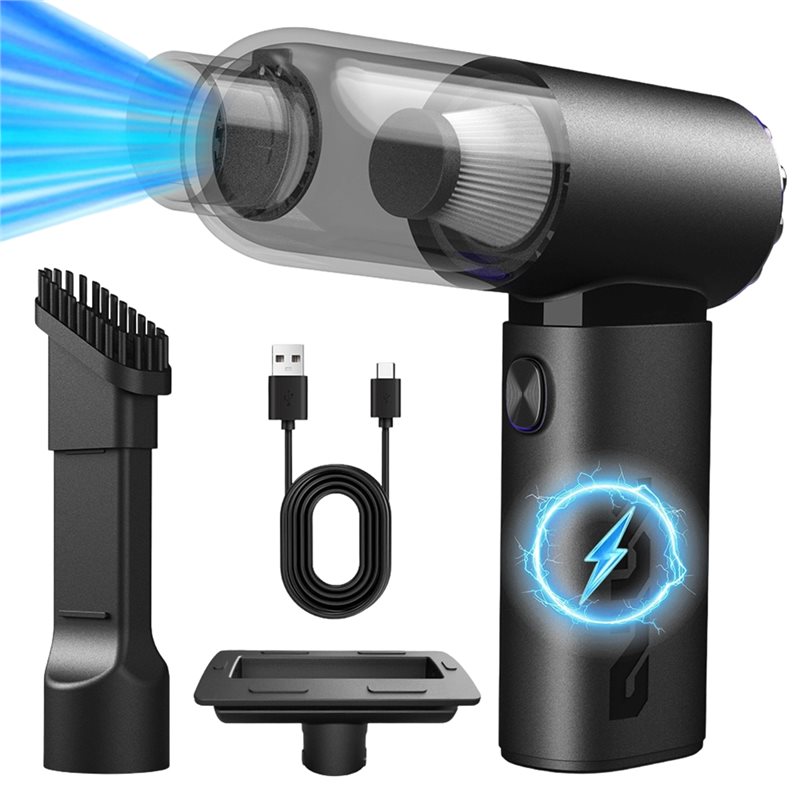 Car Dust Buster Cordless Handheld Vacuum Cleaner Portable Auto Interior Tool for Quick Cleaning Powerful Suction