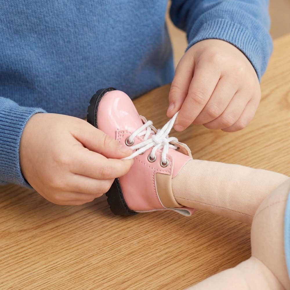 Pair Play House Dress Up PU 20cm Cotton Doll Shoes Lightweight Cute Doll PU Shoes Creative Casual Wear 20cm Doll Boots DIY Doll