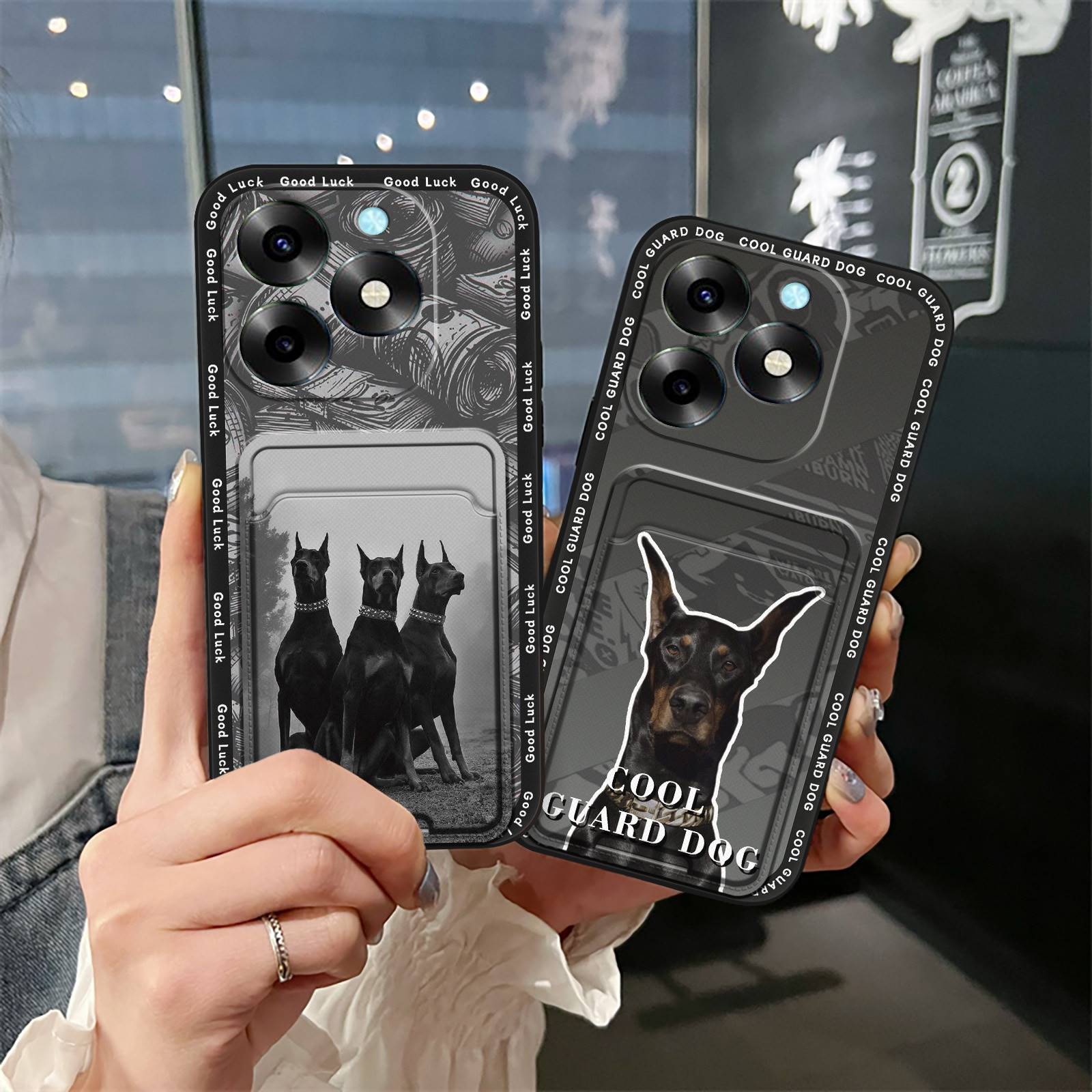 Card bag Shockproof Phone Case For Itel S23 Plus/S23+ Cover Soft case Card slot Back Cover Durable Fashion Design Cute