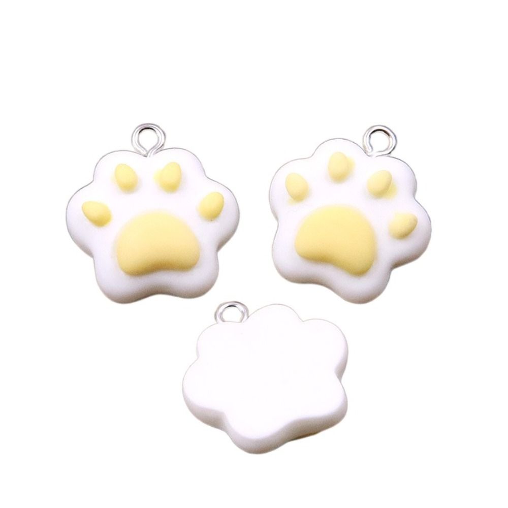 10pcs Charm Resin Colorful Cat Claw Beads Cartoon Cute Simulation Cat Claw Crafts Mini Diy Cat Claw Resin Pendant Bead Jewelry Making