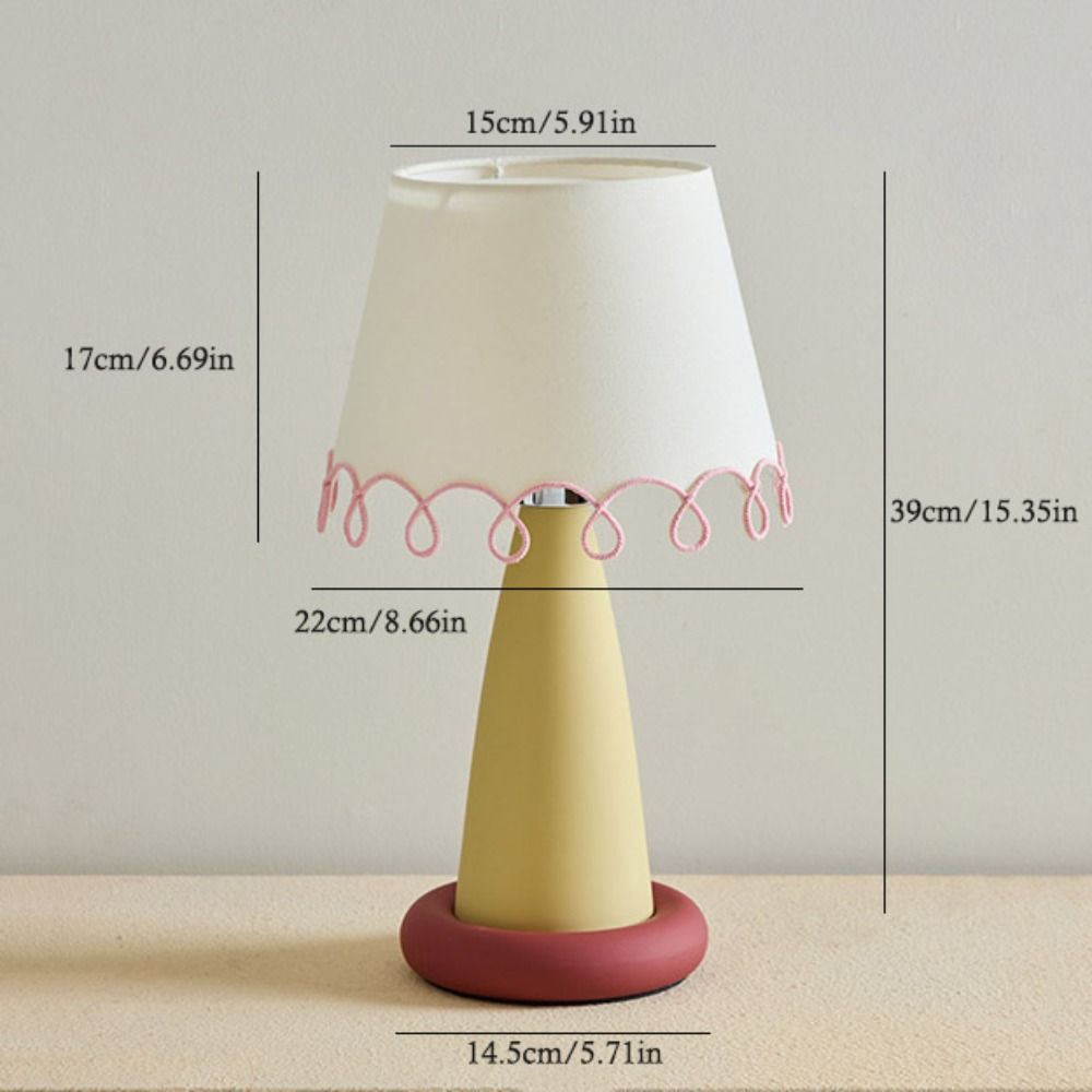 Girlish Style Dual-Tone Design LOOP Desk Lamp Minimalist Eye Protection Pastel Desk Lamp Girlish Design 220v Modern Ambient Lighting Casa Living Room