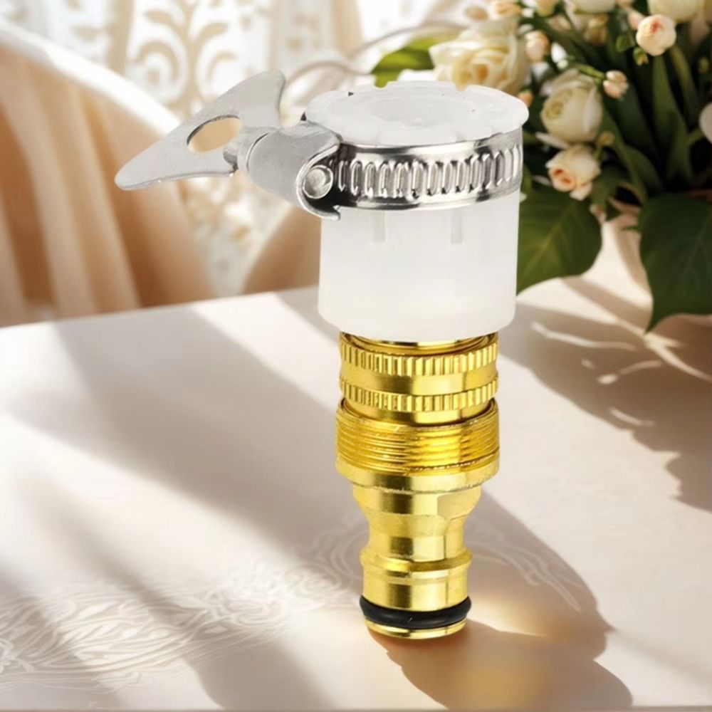 Universal Aluminum Alloy Universal Hose Tap Adapters 15-23mm Wear Resist Faucet Tap Connector Three in One Multi Functional Water Pipe Connector Garden Irrigation