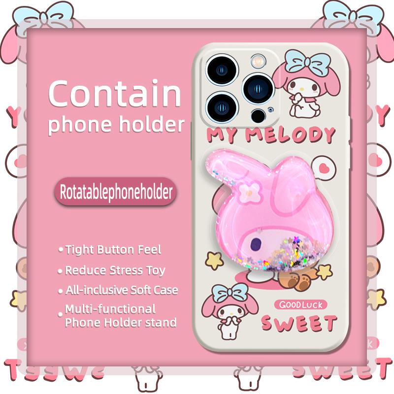 Kickstand cute Phone Case For iphone14 Pro Silicone Fashion Design Skin feel silicone TPU Simplicity Anti-knock Cartoon