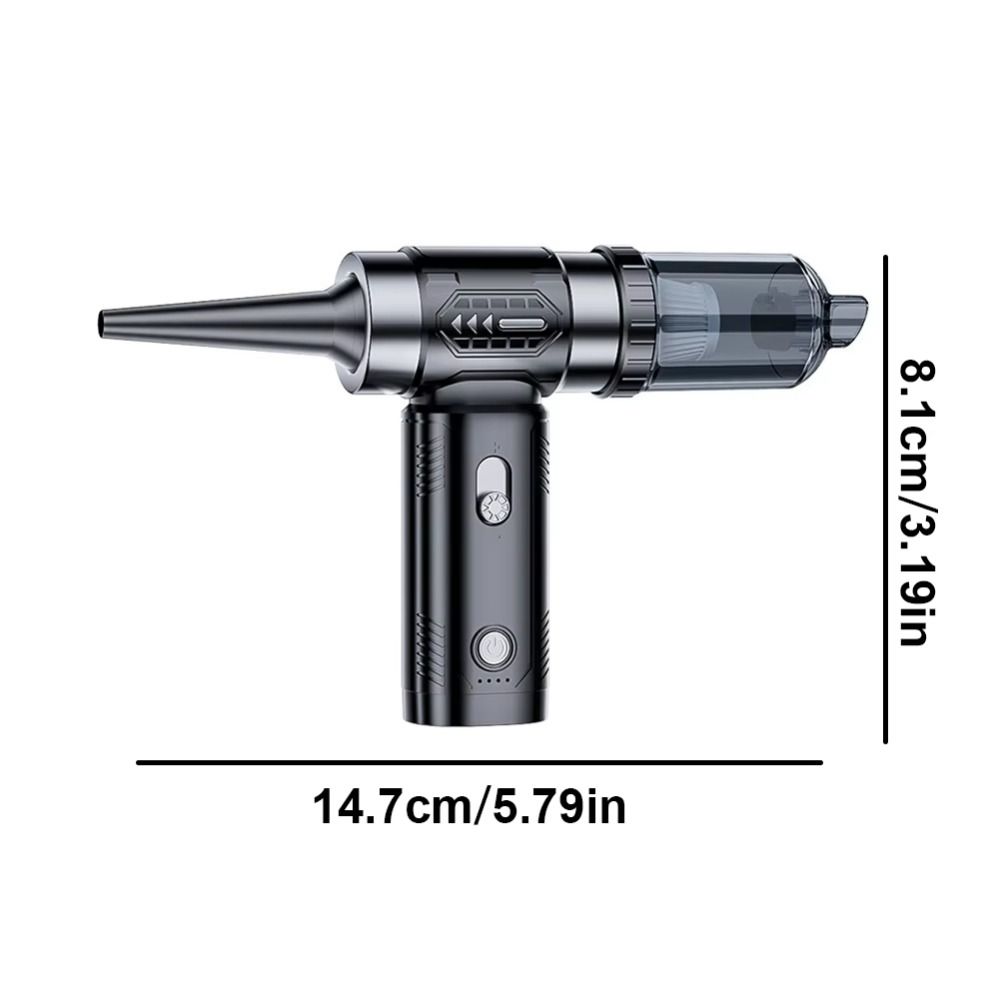 Violent Fan 100000RPM Mini Violent Turbo Fan Brushless Motor 4500Pa Electric Dust Blower Portable Charging High Speed Handheld Vacuum Cleaner Car Vacuum
