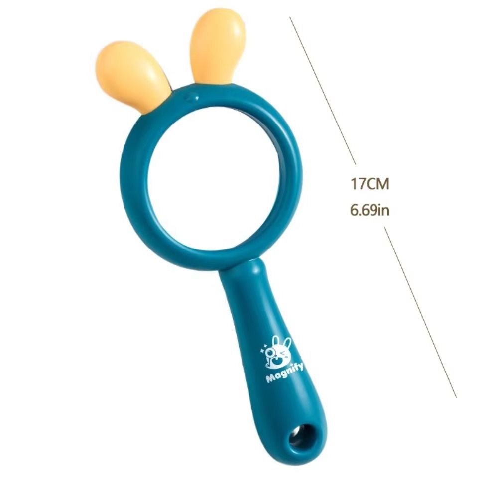 Optical Toys 3X Magnification Reading Glass Cartoon Design Handheld Magnifying Glass HD Optical Mini Pocket Size Optical Lenses School Reading