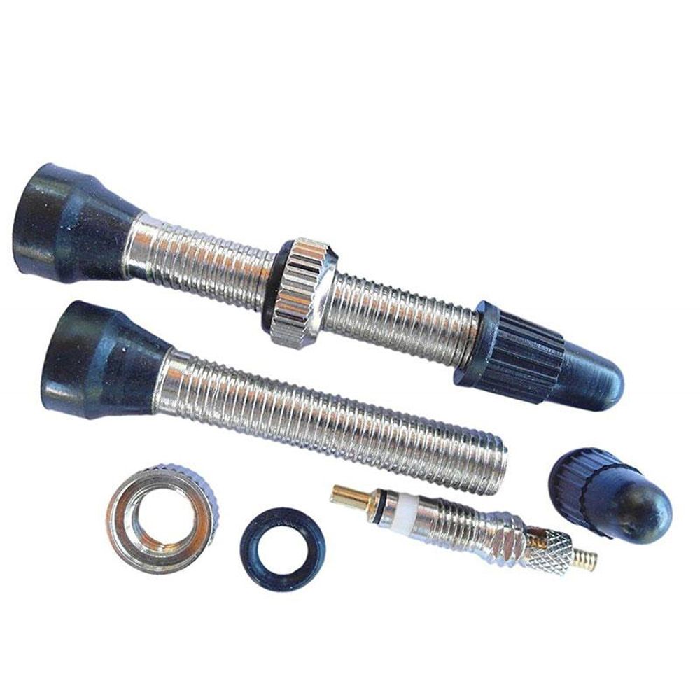 40mm Aluminum Alloy Tubeless Stem Repairing Elements Road Bike Nipple Bicycle Accessories Bike Vacuum Nozzle Valve Cap Bicycle Tire Valves Presta Valves