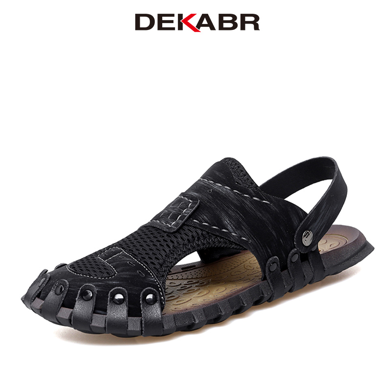 DEKABR Outdoor Fashion Shoes For Men Brand Classic Hide Wear-Resistant Breathable Summer New Sandals Size 38-47