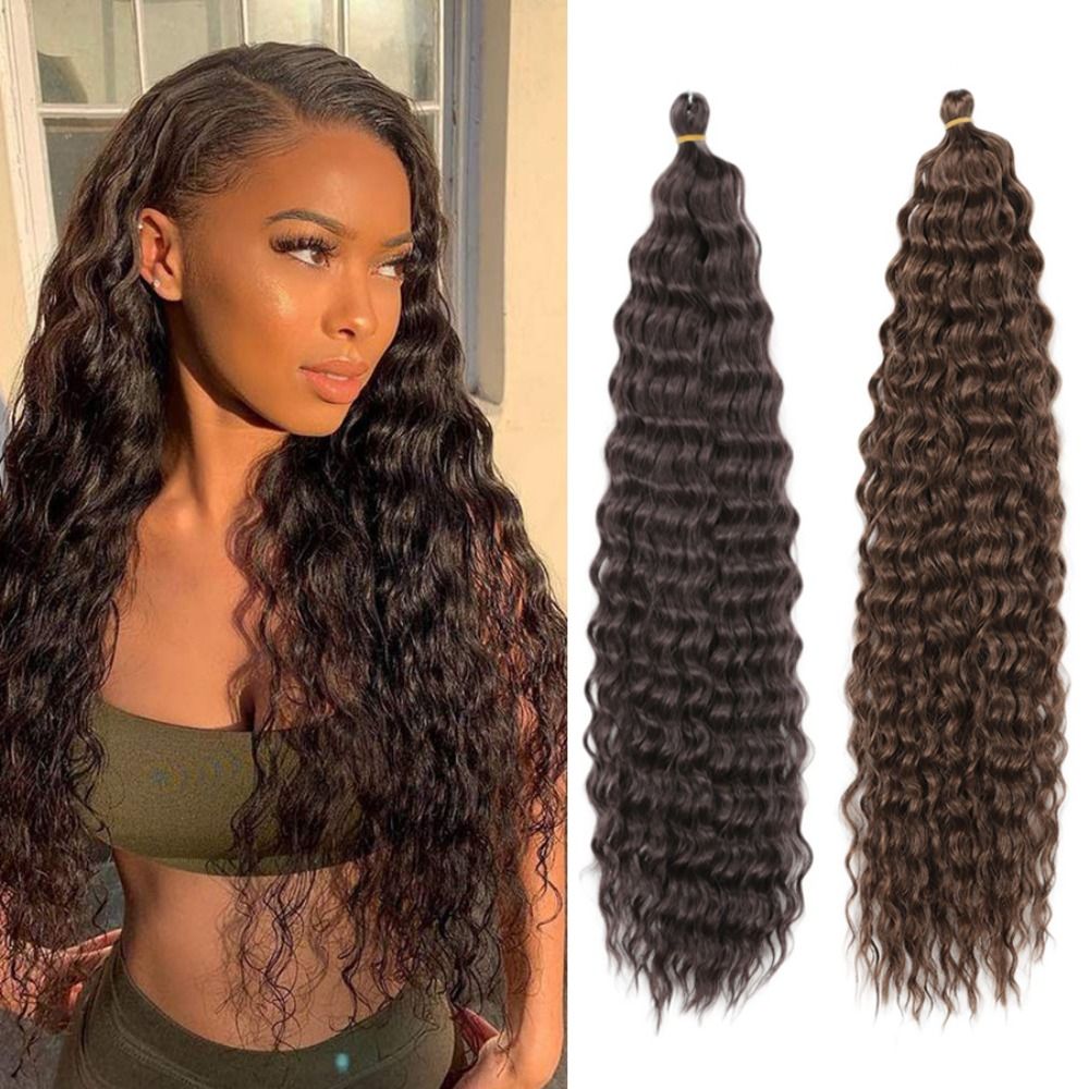 High quality Brown Party African Natural Hair Pink Soft Women American Ombre Marly Hair Kinky Curly Hair Synthetic Crochet Hair Deep Wave Wig