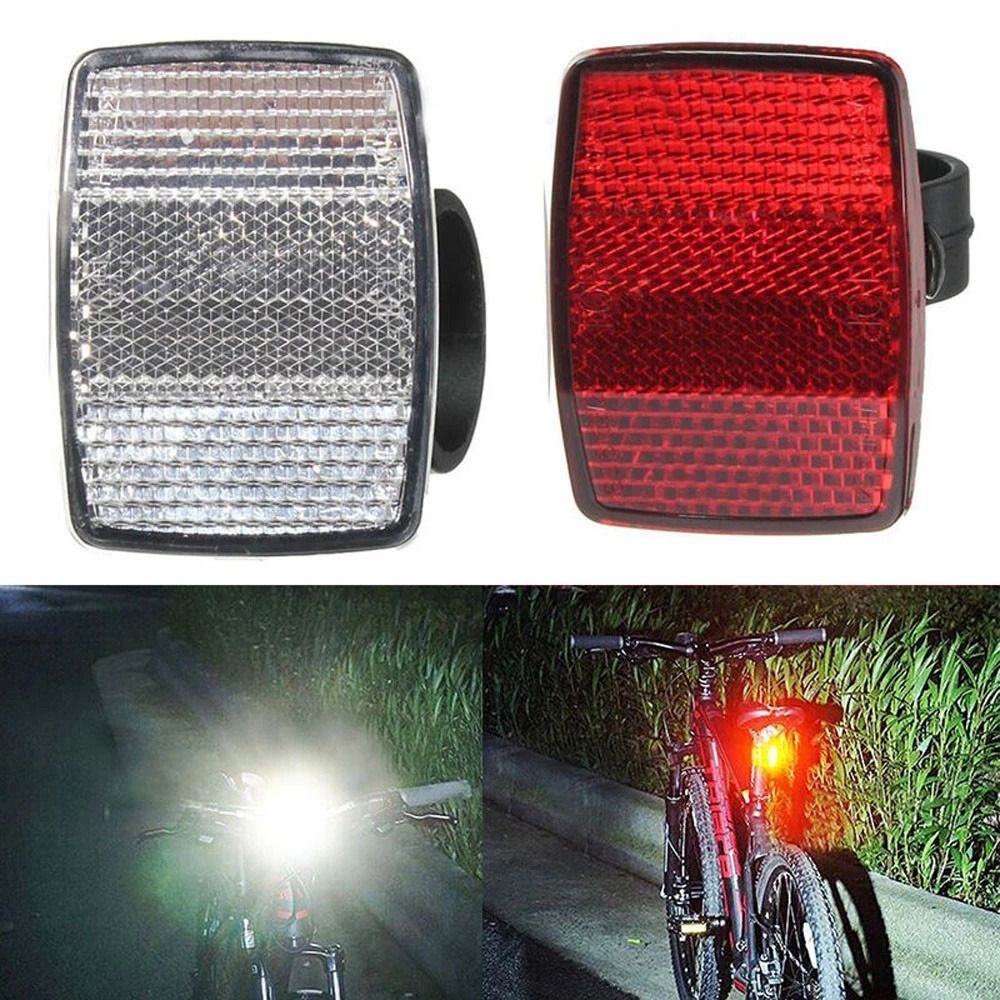 Cycling Parts Accessories Reflective Light Safety Lens Road Bike Bike Taillight Bike Reflector Bicycle Reflective Reflector Bike Handlebar Reflector Bike Warning Light