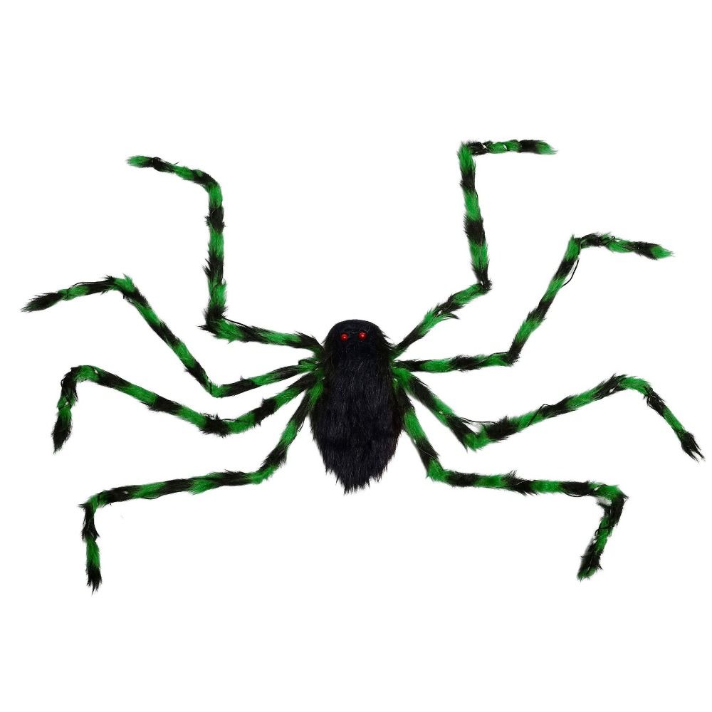 Halloween Props Costume LED Halloween Spider Backpack Stuffed Animal Dress Up Big Spider Decoration DIY Cosplay Plush Spider Bag Puppy Pet