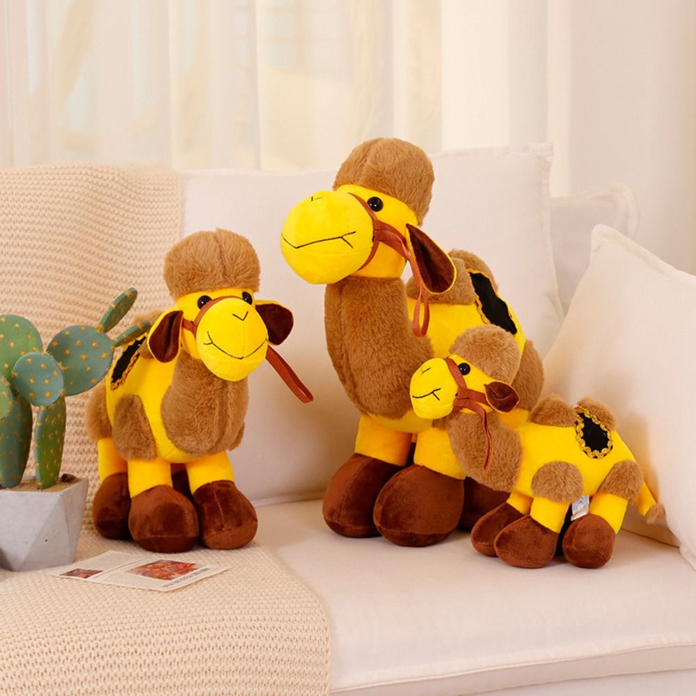 Cute PP Cotton Simulated Camel Plush Toy Camel Simulation Desert Animal Soft Plush Stuffed Toy Cartoon Cartoon Camel Shaped Doll Kid Girl Boy