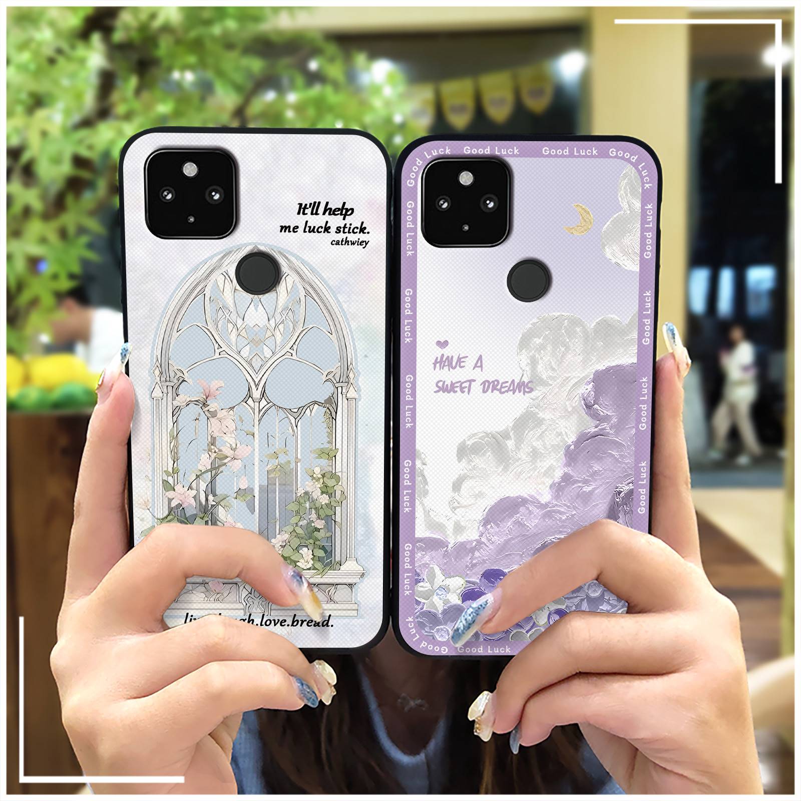 Silicone Graffiti Phone Case For Moto G 5G Plus/one 5G Full wrap Waterproof flower Oil Painting Cute Fashion Design TPU