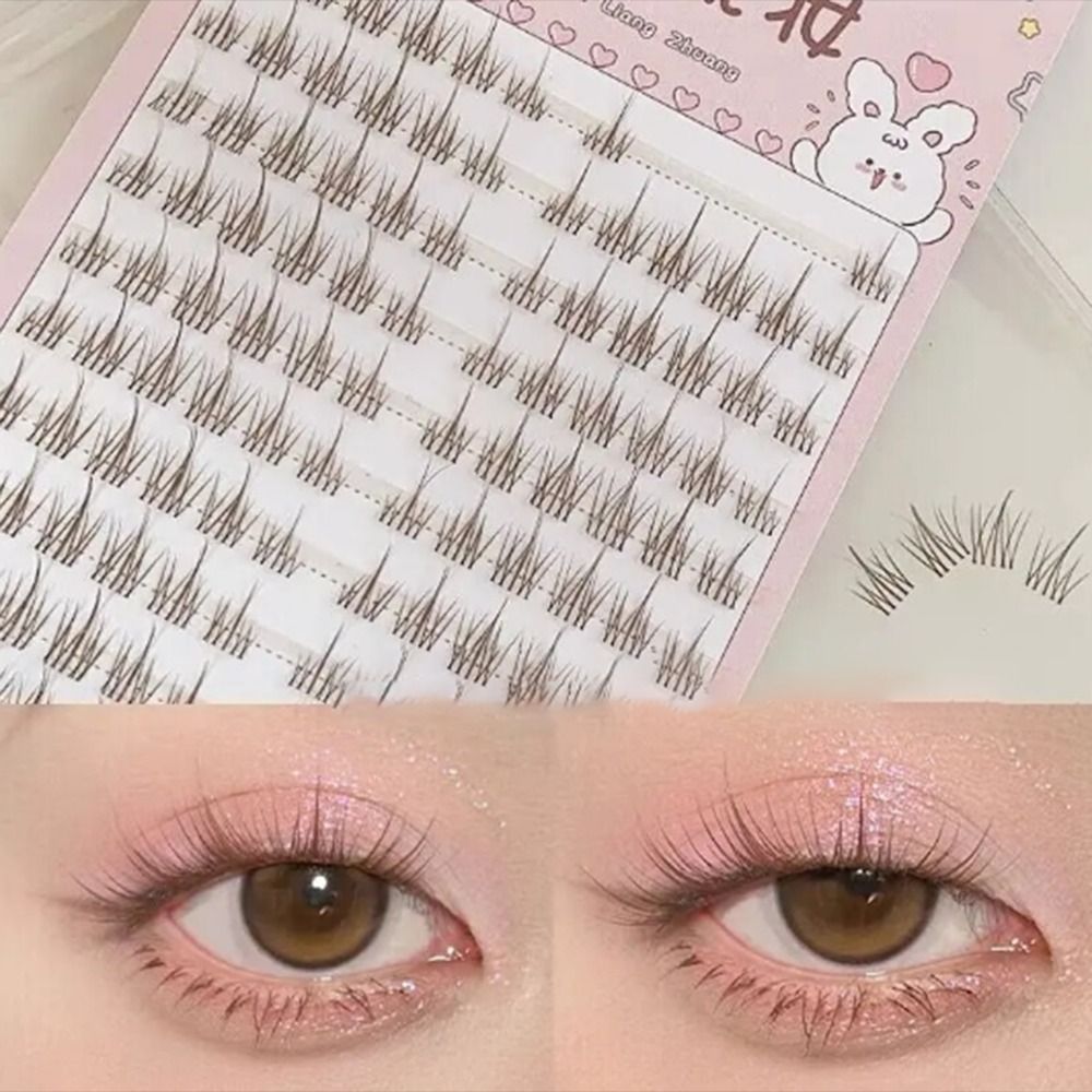 Little Segment 3D Sunflower False Eyelashes Natural Fashion Sun Flower False Eyelash Trilogy Segmented Eye Reusable Mink Eyelashes Women