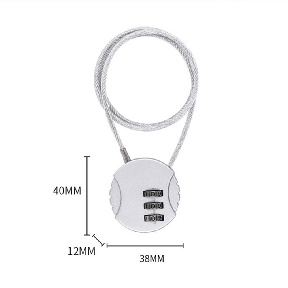 Motorbike Resettable Bicycle Locks Motorcycle 3 Digit Anti-theft Electric Vehicle Lock Helmet Lock Password Helmet Lock Cycling Lock
