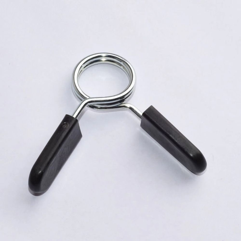Pair Eight Bar Clips Gym Barbell Clips Anti-loosening Safety Protection Spring Collar Clips 24/25/28/30mm Stable Barbell Lock Clamp Strength Training