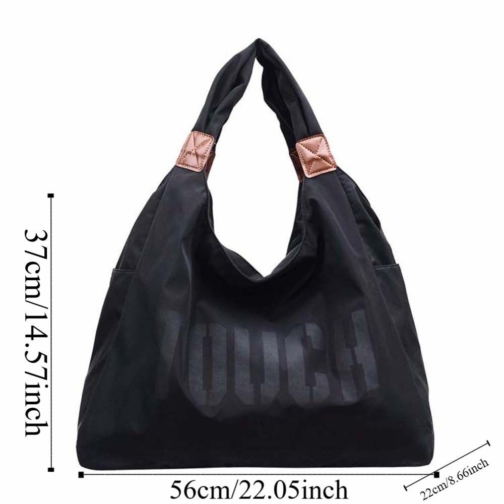 Versatile Multi-functional Oxford Cloth Big Tote Cloth Portable Solid Color Shoulder Bag Anti-splash Water Commuting Handbag Large Capacity Mommy Bag School
