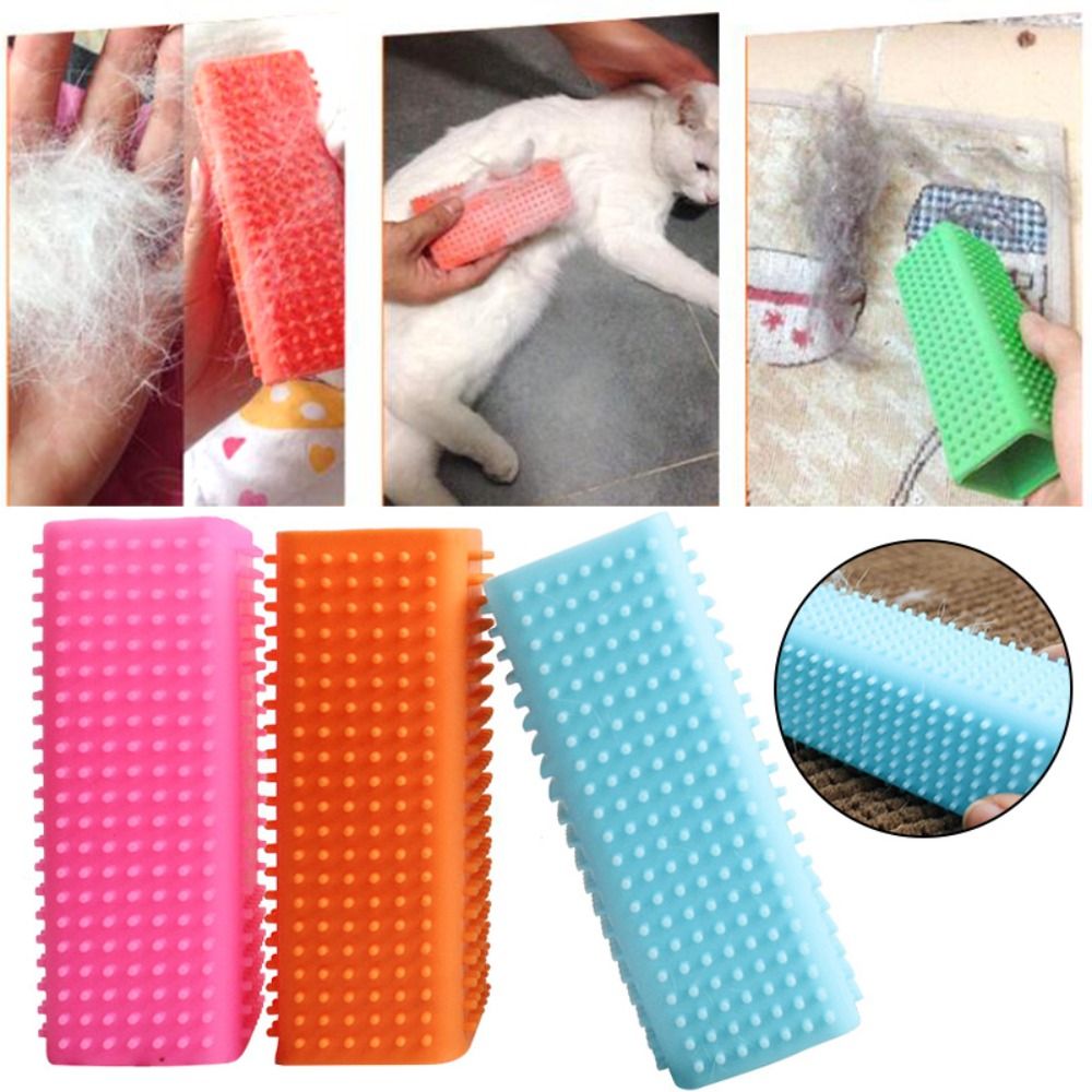 Portable Soft Self Cleaning Pet Supplies Fur Grooming For Dog Cat Pet Deshedding Brush Pet Hair Removal Brush Cat Grooming Tool Cat Grooming Comb