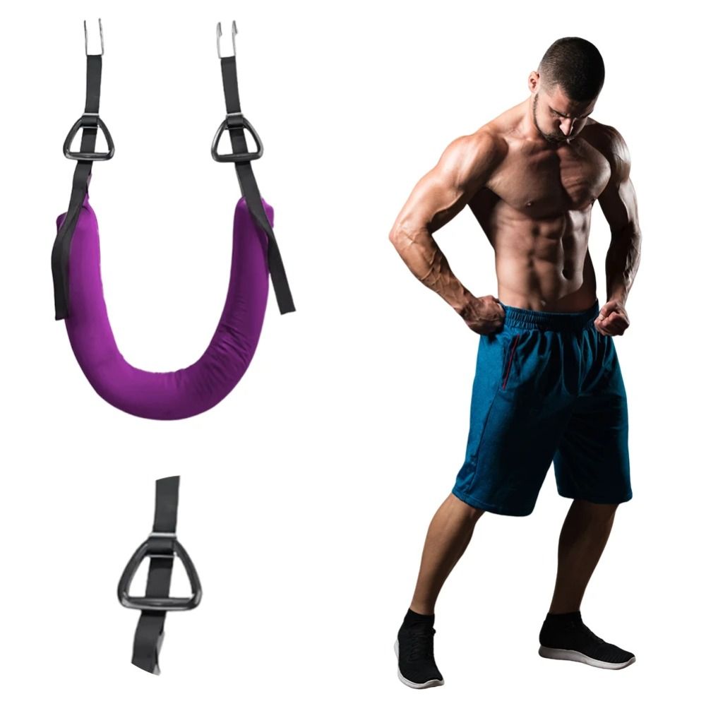 Lumbar Suspension Sling Breathable Spine Exercise Lumbar Belt Installation-free Ergonomic Outdoor Hanging Waist Spine Belt Spinal Relax Devices Buckwheat Support Back Traction Stretcher Home Office