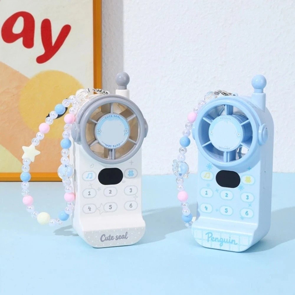 Cooling Fan 199 Speed Adjustable Retro Brick Phone Fan Adjustable Speed Quiet Operation Rechargeable Fan Cute and Fun Power Level Indicator Handheld Cooling Fan Personal Use