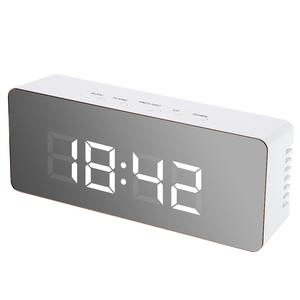 【New design】LED Alarm Clock Large Display With Calendar For Home Office Table Clock Snooze Electronic Kids Clock Desktop Digital Clocks