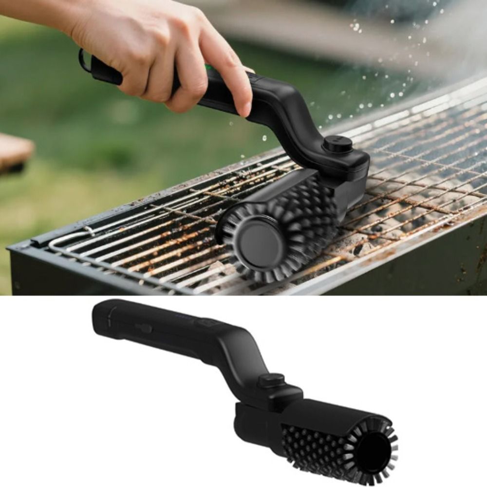 Household Adjustable Angle Electric Rotary Grill Brush Rechargeable 3-Speed Power Control BBQ Cleaning Brush Wireless BBQ Grill Cleaner Picnic