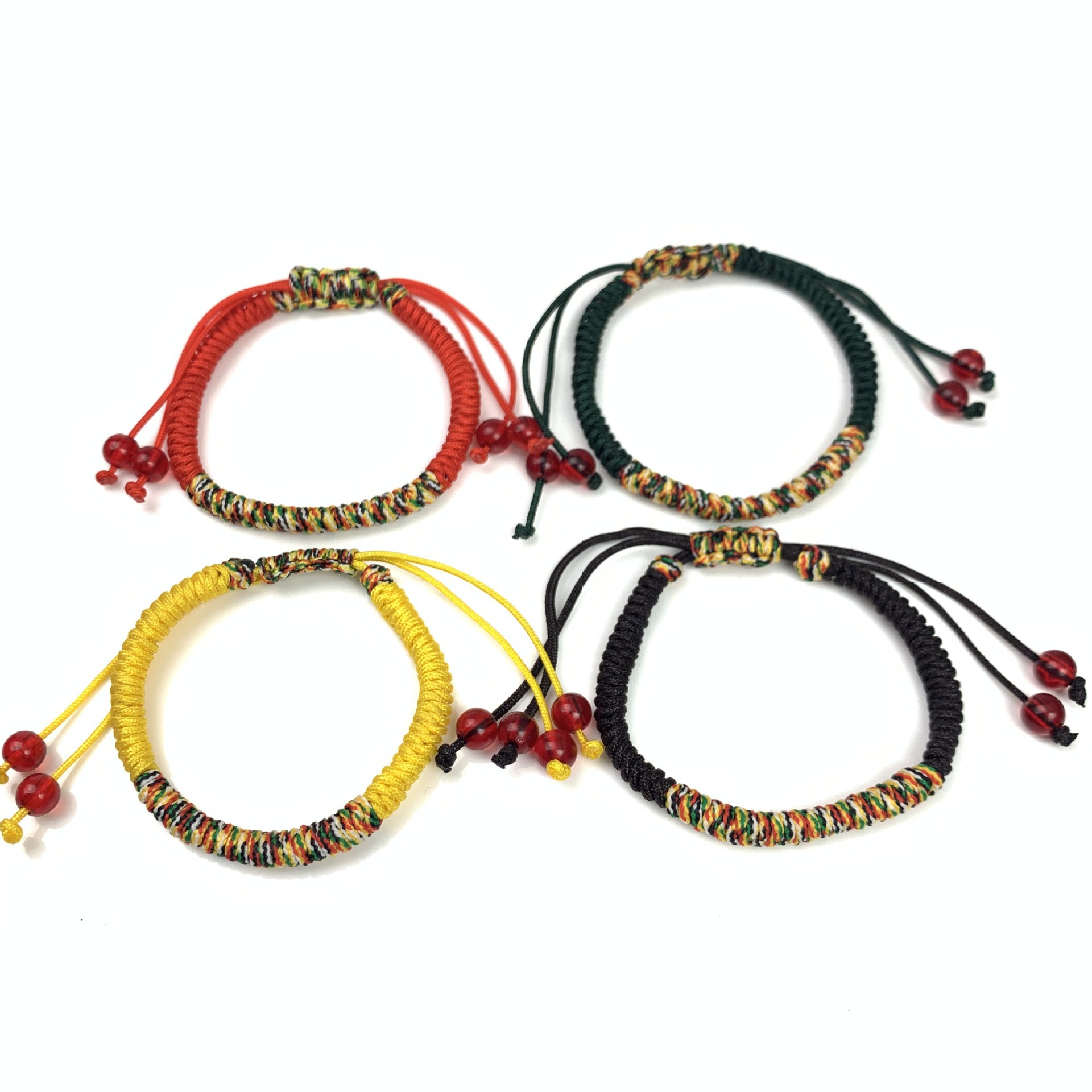 【Prices are low- Now don't beslow】New Diamond Knot Bracelet Five-color Line Plus Nylon Line Woven Hand Men's and Women's Couple