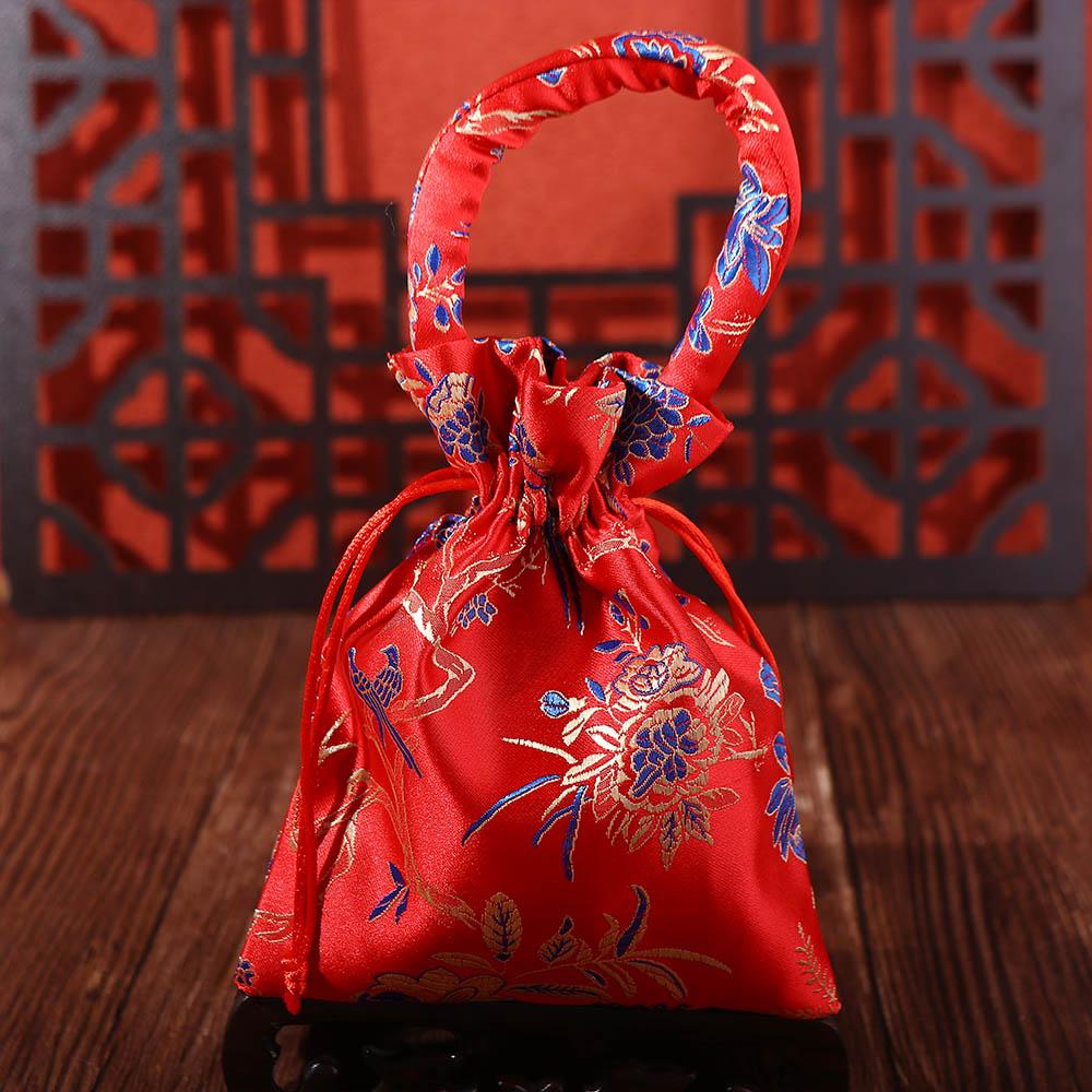 Creative Portable Chinese Knot With Tassels Wedding Party Supplies Handle Bag Package Bag Candy Bag Wedding-favor Gift